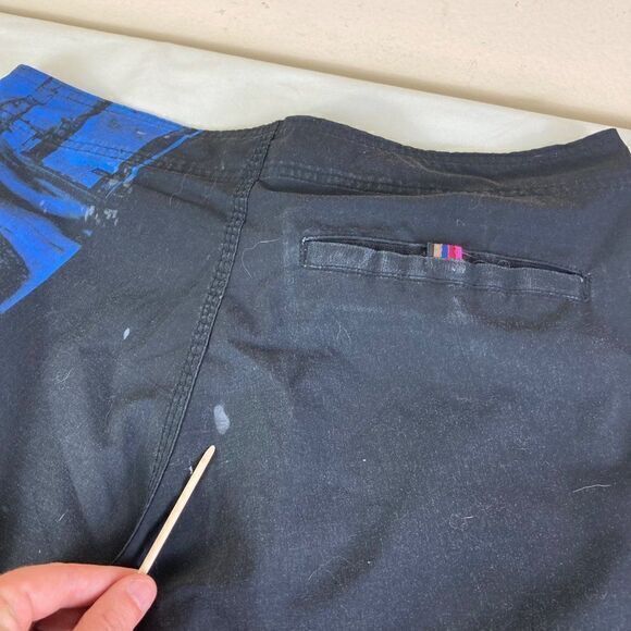 Swim Shorts Trunks Mens Board Size 40 32 Black Surf Beach Swimming Swimwear - Picture 10 of 11